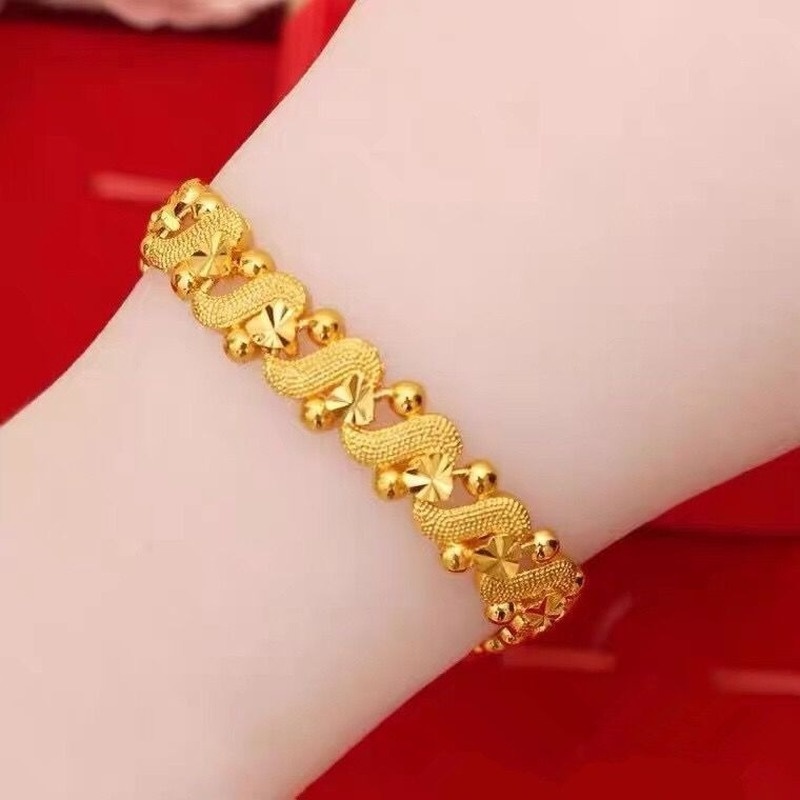 Valentine‘s Day Floral Heart Bracelet for Women Wedding Party Jewelry Accessories Gift Bangle