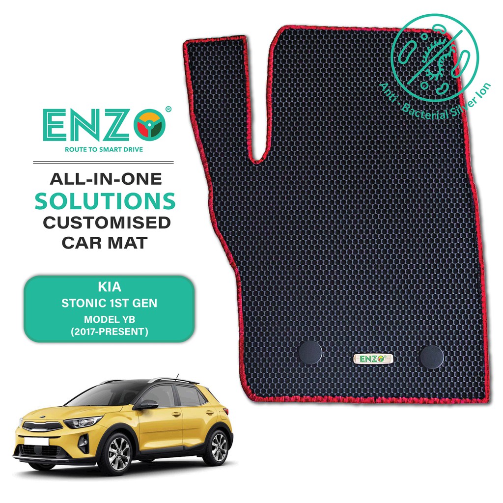 ENZO Car Mat Kia Stonic 1st Gen Model YB (2017Present) Shopee Singapore