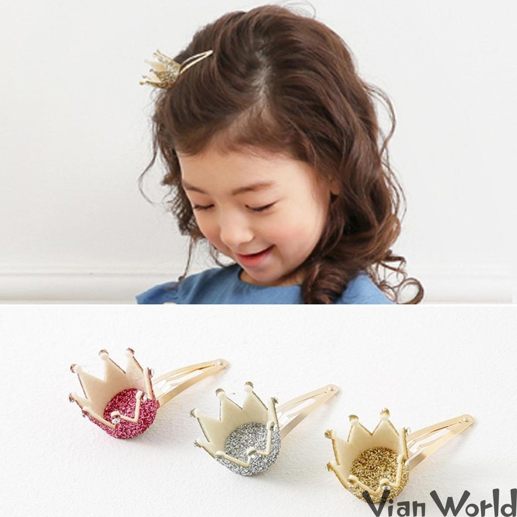 New Baby Girls Baptism Hair Clip Infant Toddler Christening Hair
