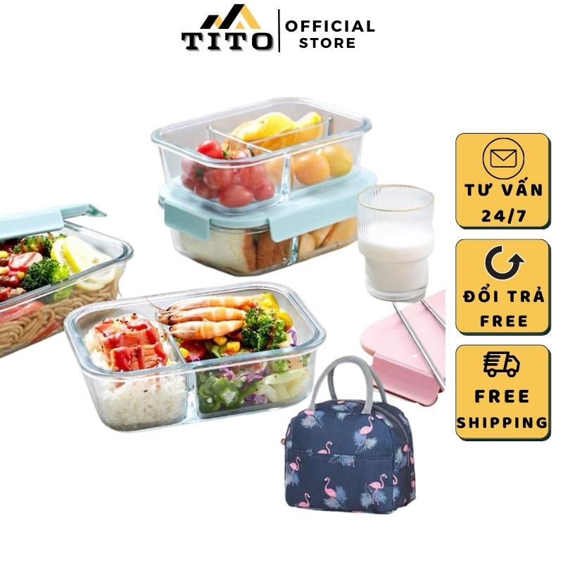 Office Lunch Box, Spill-Resistant Glass Lunch Box Can Be Used In The