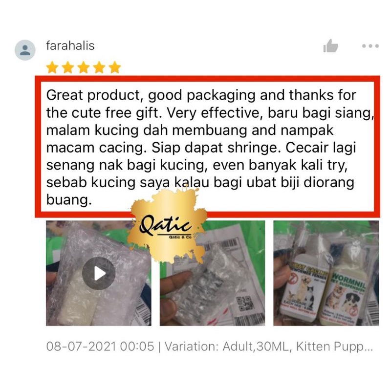 Shop Malaysia Cat And Dog Worm Medicine Liquid Cat Dog Deworm Shopee Singapore