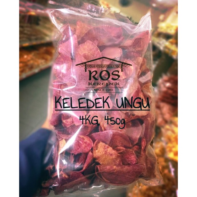 Shop Malaysia Purple Donkey Potato Chips 450gram Best Crackers From Ros Kerepekek House Banting Shopee Singapore