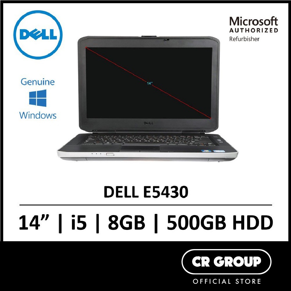Refurbished Dell Latitude 14 E5430 I5 8gb Ddr3 500gb Hdd 1366 X 768 Hd Resolution Shopee Singapore