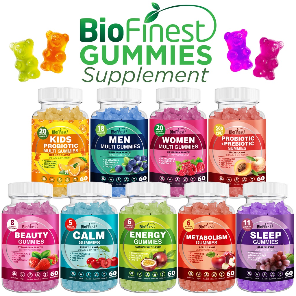 Biofinest Gummy Vitamin Supplement Beauty Energy Sleep Metabolism Men