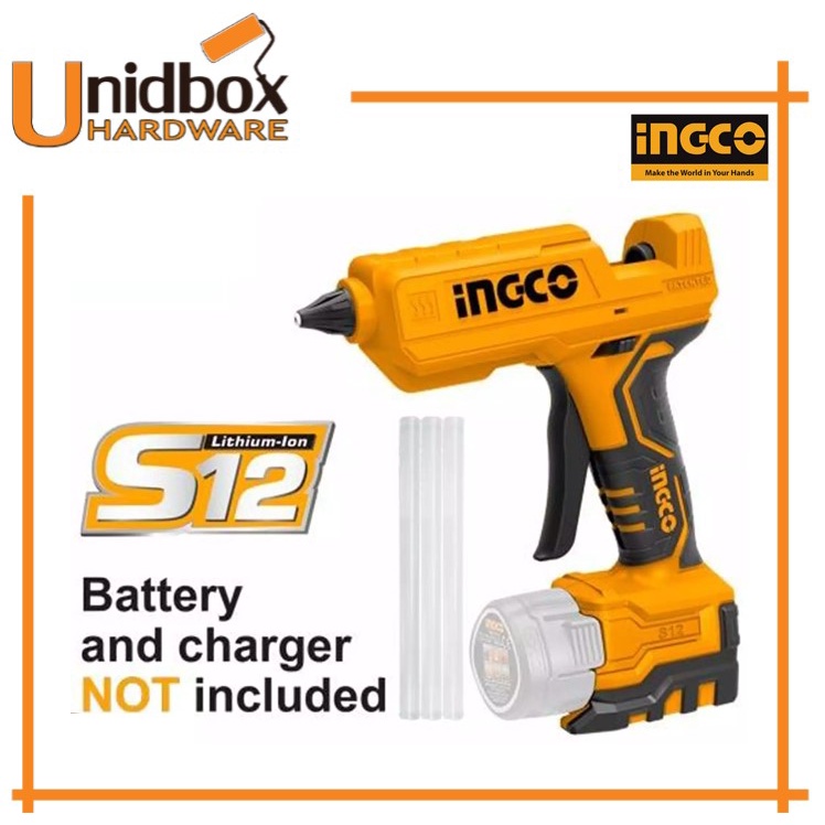 INGCO Cordless Glue Gun 12V CGGLI1201 Shopee Singapore