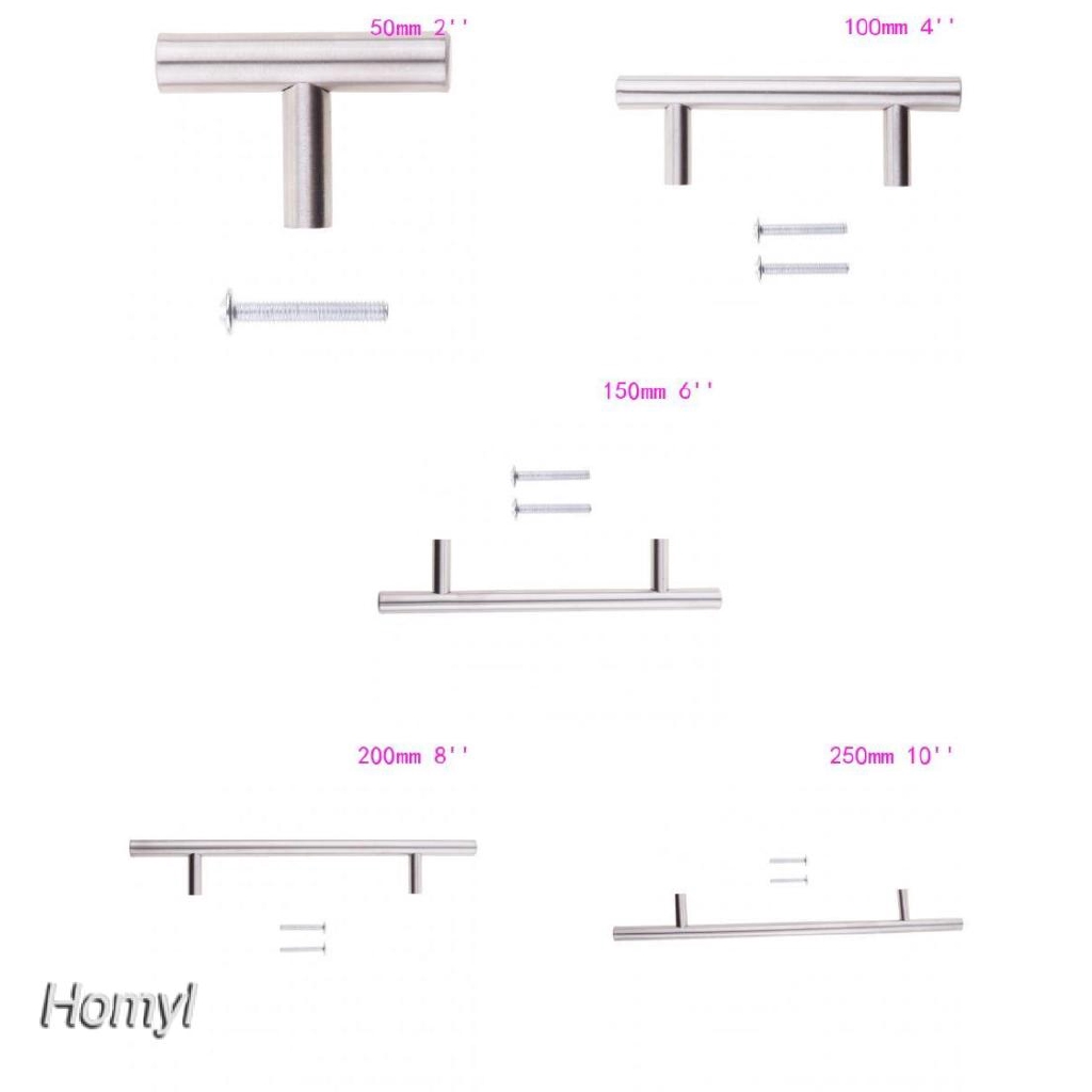 Stainless Steel Kitchen Cabinet T Bar Handles Furniture Drawer