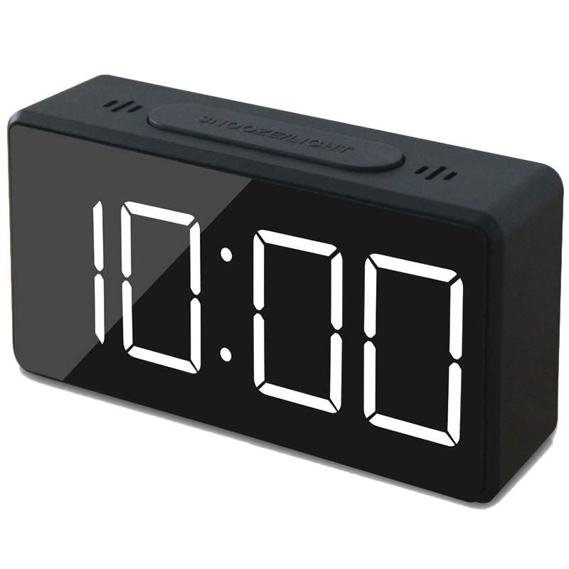 Small Mini Digital Alarm Clock For Travel With Led Time Or Temperature Display Snooze Adjustable Brightness Simple Op Shopee Singapore