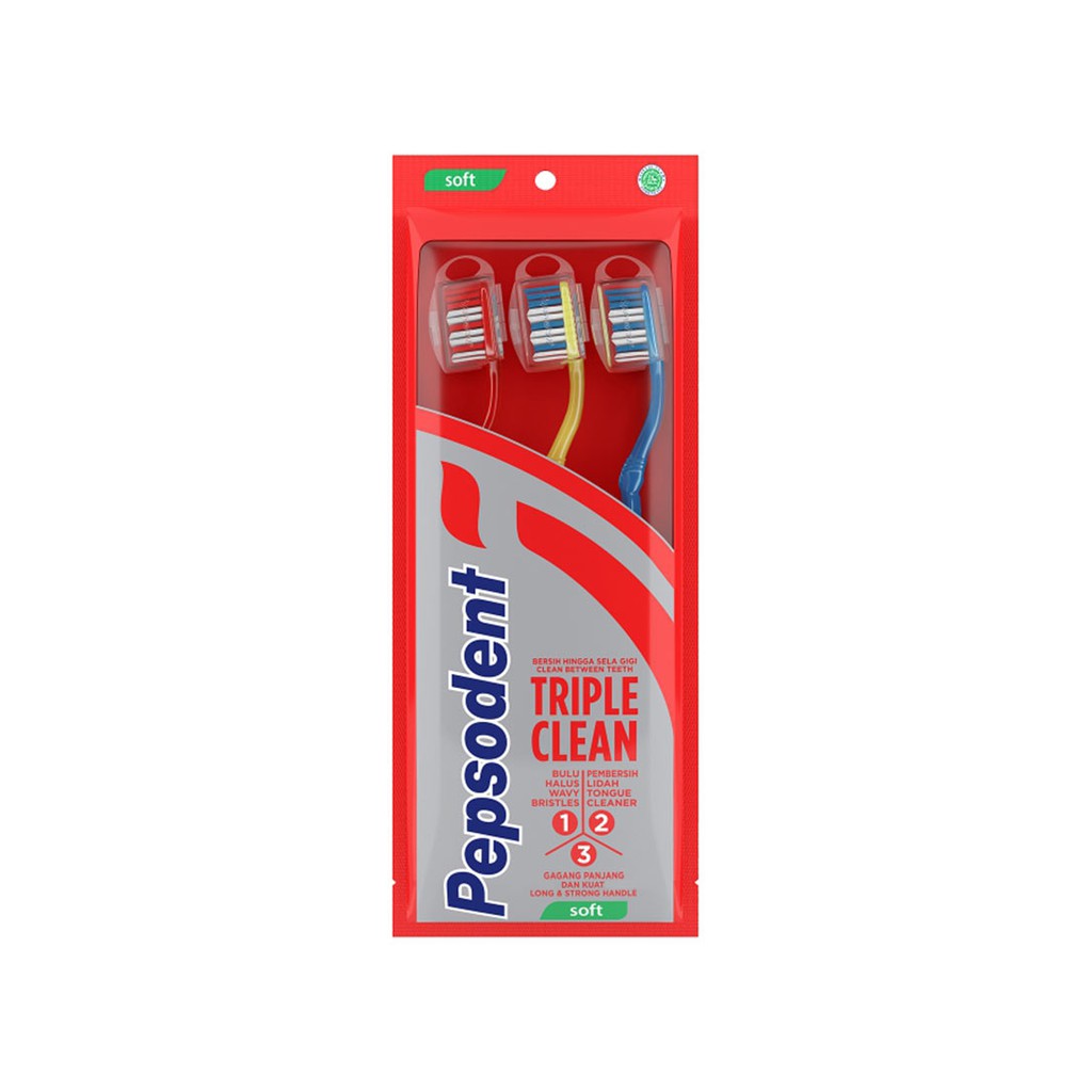 pepsodent triple clean toothbrush
