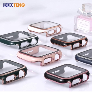 Duo Teng Apple Watch 7 SE 6 5 4 Case 40mm 41mm 42mm Protective Cover For iwatch 5 4 3 2 1 Protector Film 38mm 44mm 45mm