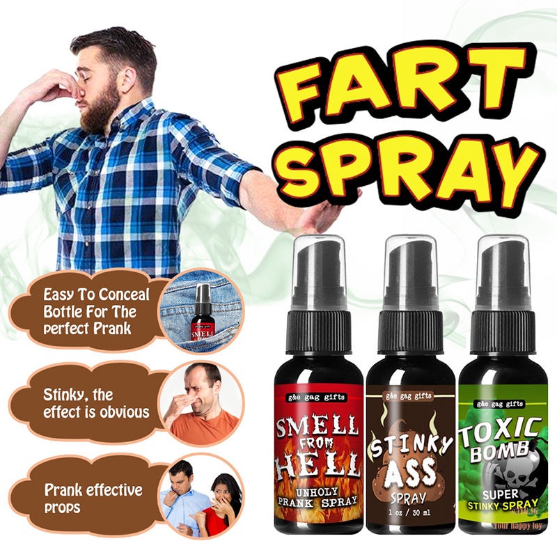 Funny Fart Spray Nasty Smelling Prank Spray Extra Strong Stink Joke Tool Children Funny Nasty