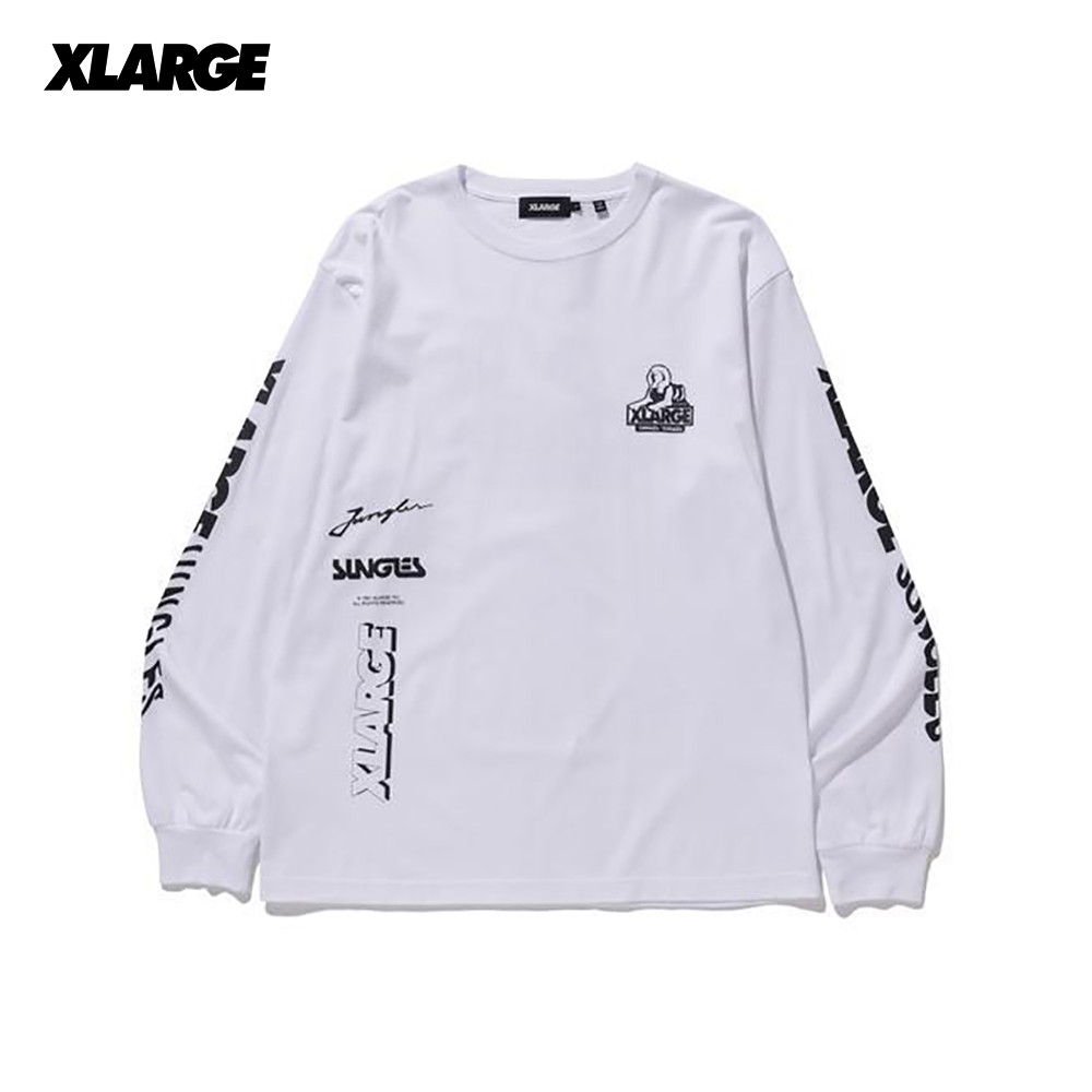 XLARGE x JUNGLES - L/S OG SPHINX LOGO TEE - WHITE | Shopee Singapore