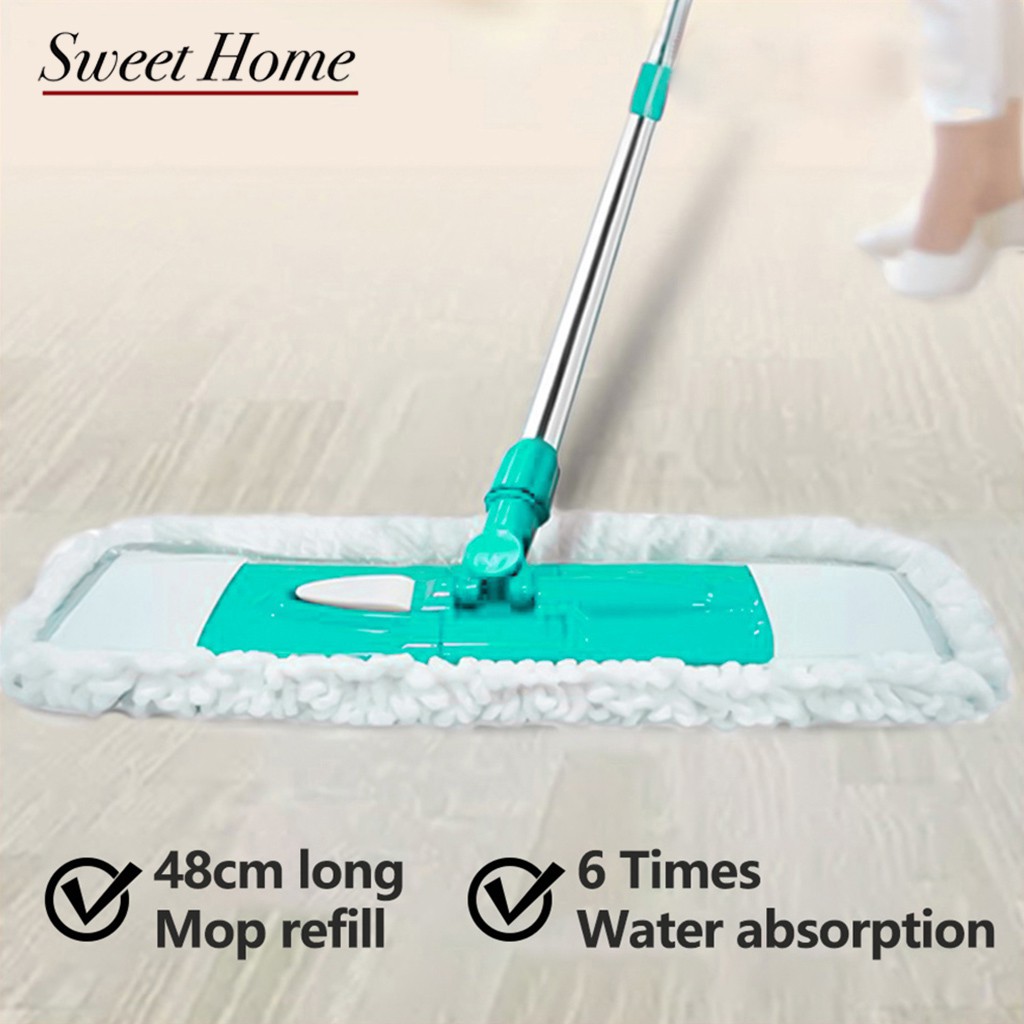 Super Size Flat Mop, Mop Head Size 48×18cm | Shopee Singapore