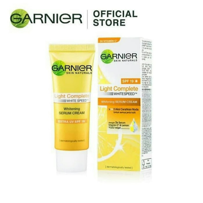 Garnier Light Complete Whitening Serum Cream Spf19 20ml Shopee Singapore