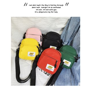 Image of Korean Version Nylon Mobile Phone Bag Side Shoulder Small Squar