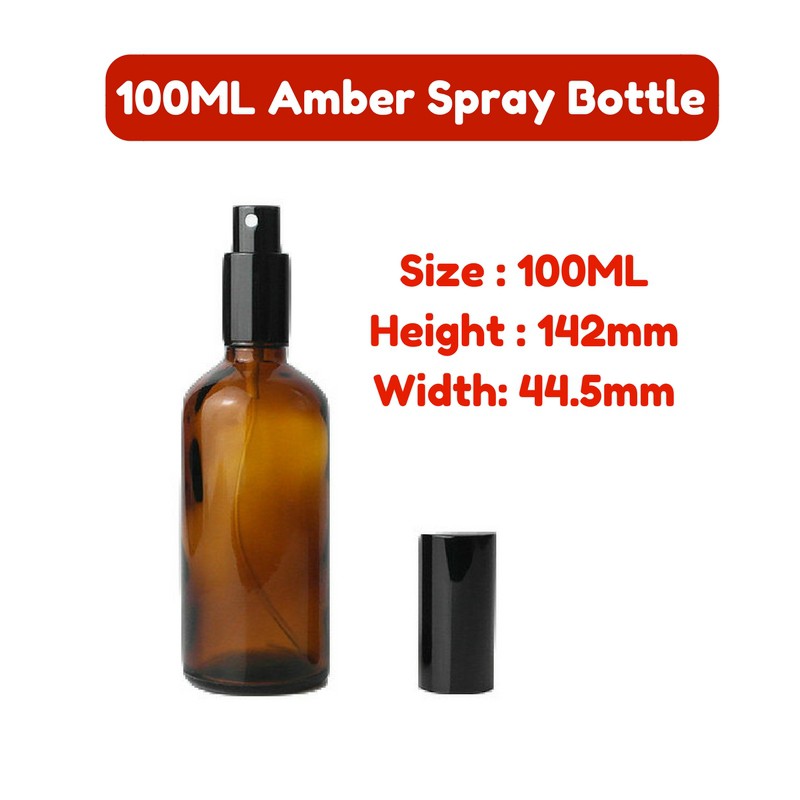 Download 100ML Amber Spray Bottles |Amber Glass Bottle | 100ML ...