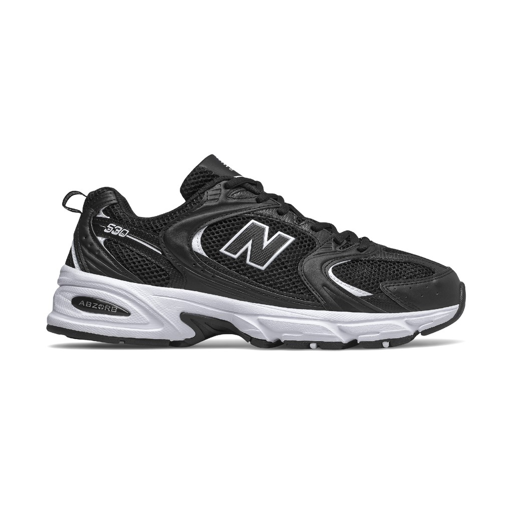 new balance 530 black white