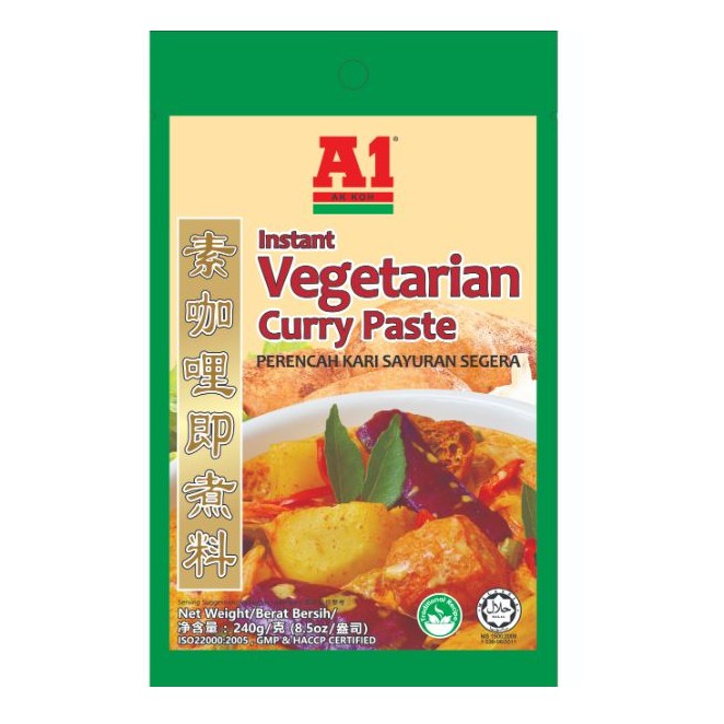 A1 Instant Vegetarian Curry Paste (x240g) Shopee Singapore