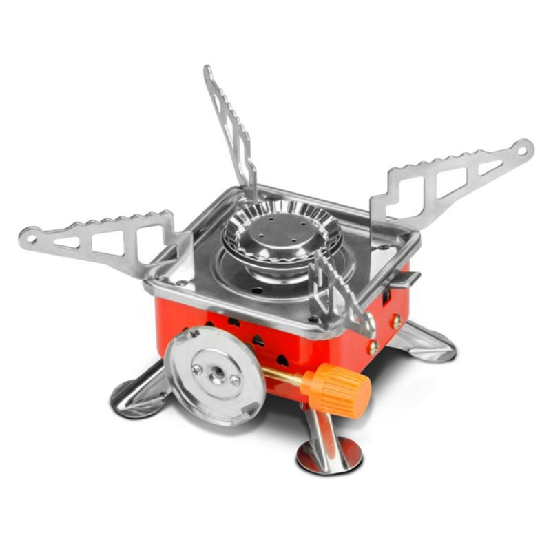 Portable Card Type Butane Gas Stove Burner For Outdoor Camping