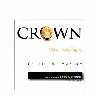 Crown Cello String Set by Larsen  Strings (Size: 4/4)