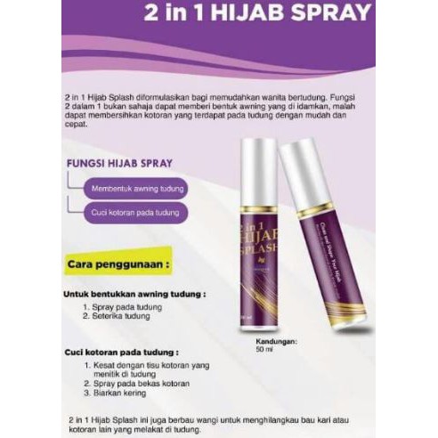 Darina Hijab Spray Starch For Awning Stain Remover Shopee Singapore