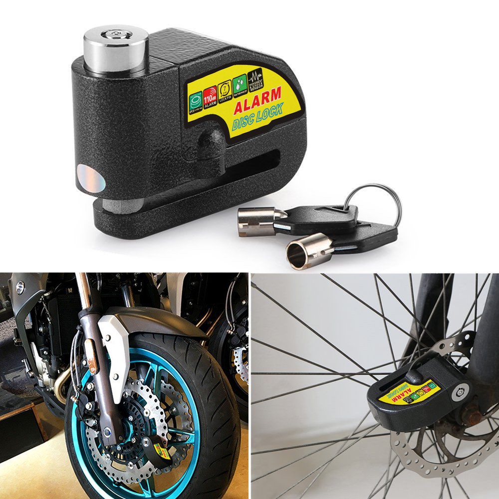 110DB Security Motorcycle Alarm Lock Antitheft Wheel Disc Brake Alarm Locks For Motorcycle