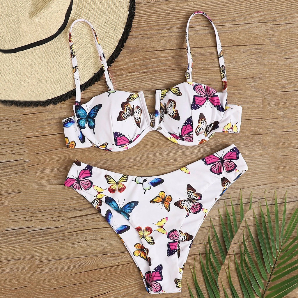high waisted two piece swimsuit uk