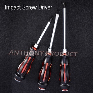 Heavy Duty Screw Driver Impact Screwdriver Phillips Slotted Head Magnetized Tip 100 | 125 | 150 | 200 | 250 | 300mm