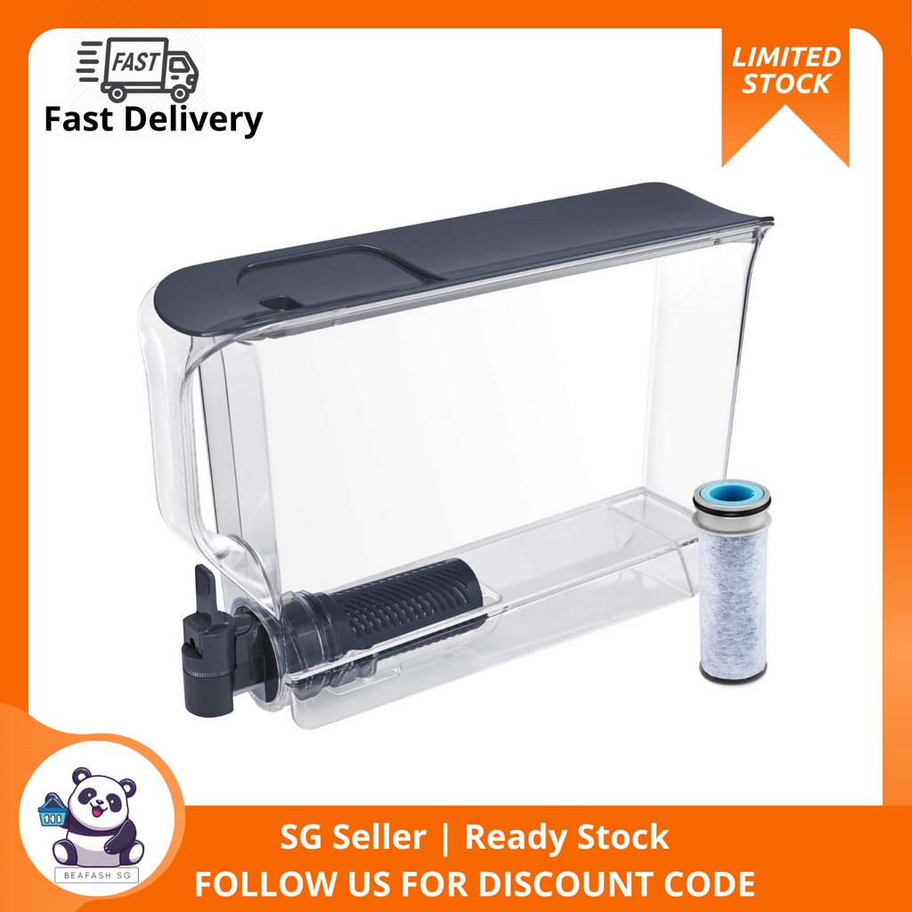 Brita Stream UltraMax Water Filter Dispenser, Drink Clear! Dark Blue