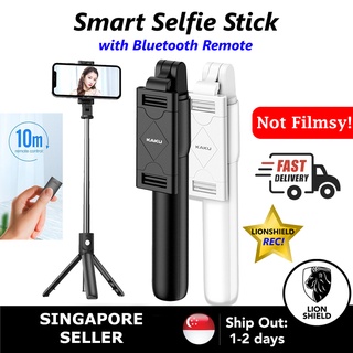 [SG] KAKU Multifunctional Bluetooth Selfie Stick Tripod with Remote Control (Black/White)