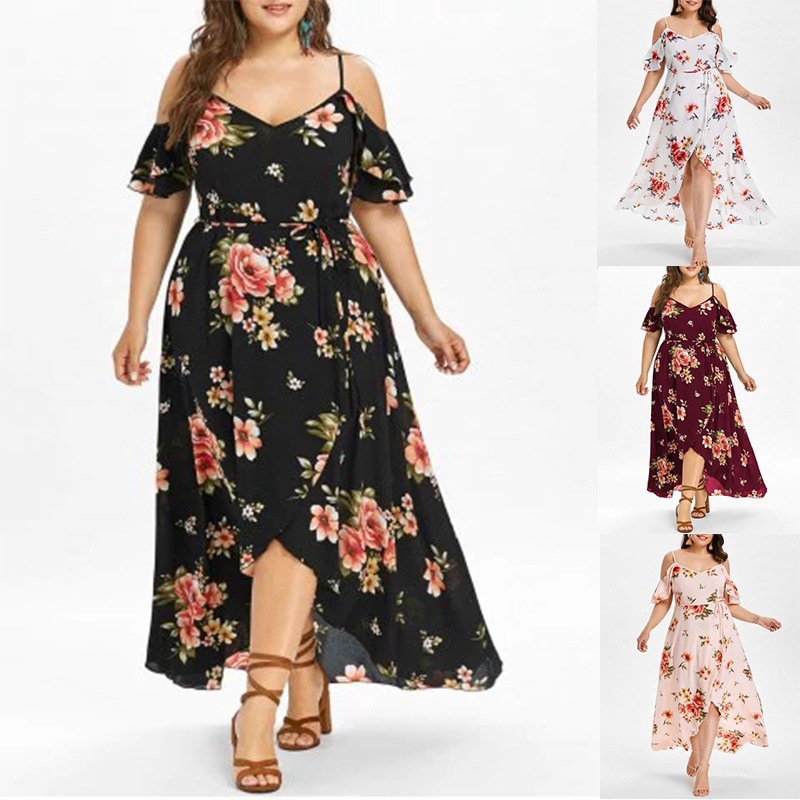 ruffle maxi dress plus size