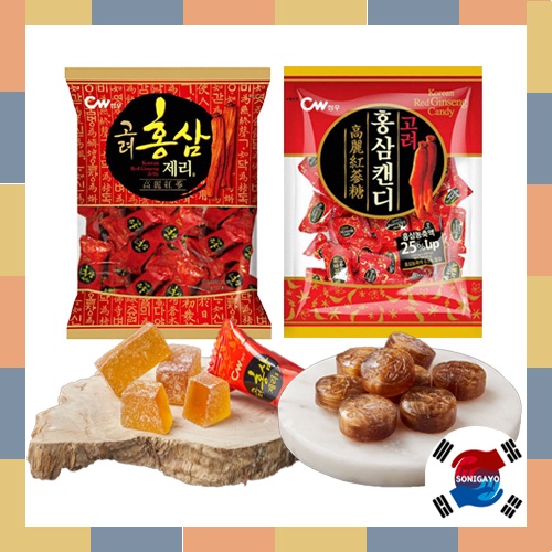 [CW] Korean Healthy Red Ginseng Jelly 500g Candy 300g Ginseng Extract