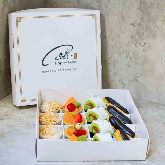[HALAL CERTIFIED] Happy Oven 16 Pcs Premium Gift Box 16 Pcs Of Tarts