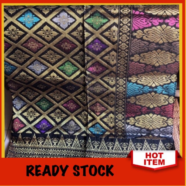 Hand Woven Songket Side Cloth Shopee Singapore