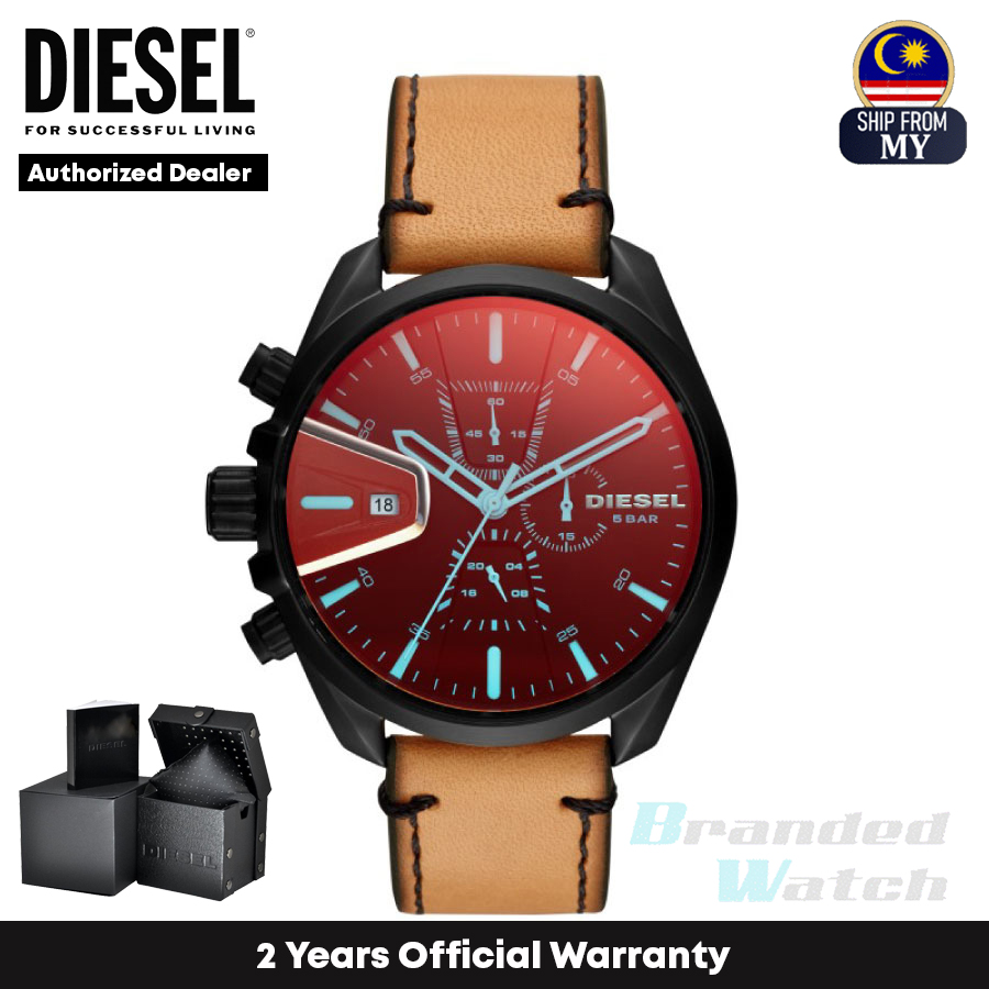 diesel black strap watch