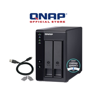 QNAP TR-002 2-bay Type-C USB Direct Attached Storage (DAS) with Hardware RAID. 2-year SG warranty.