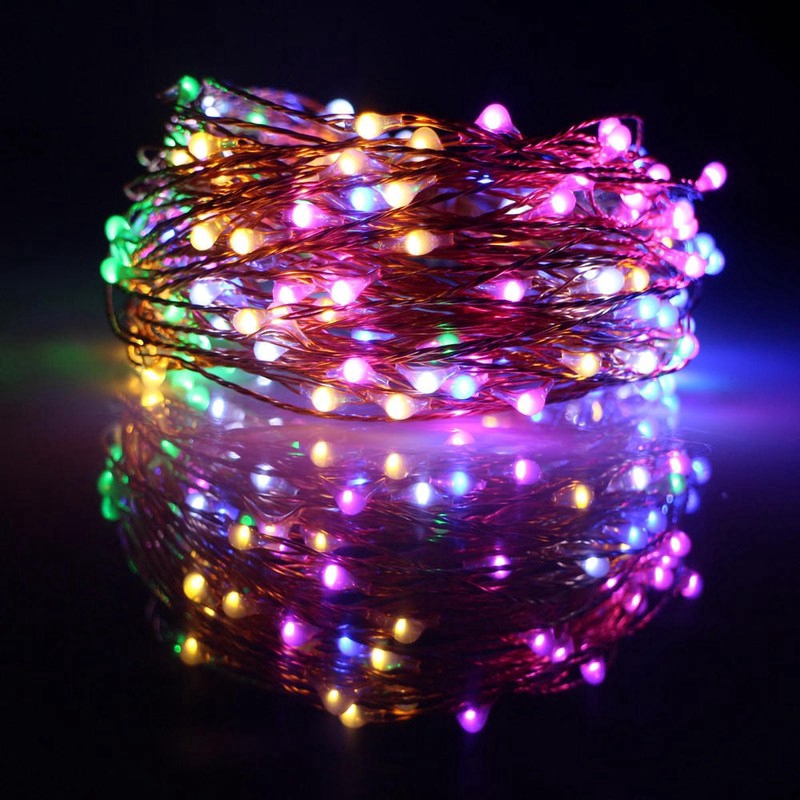 USB 100 LED Fairy String Lights Copper Wire Lamp Wedding Party Decor night light