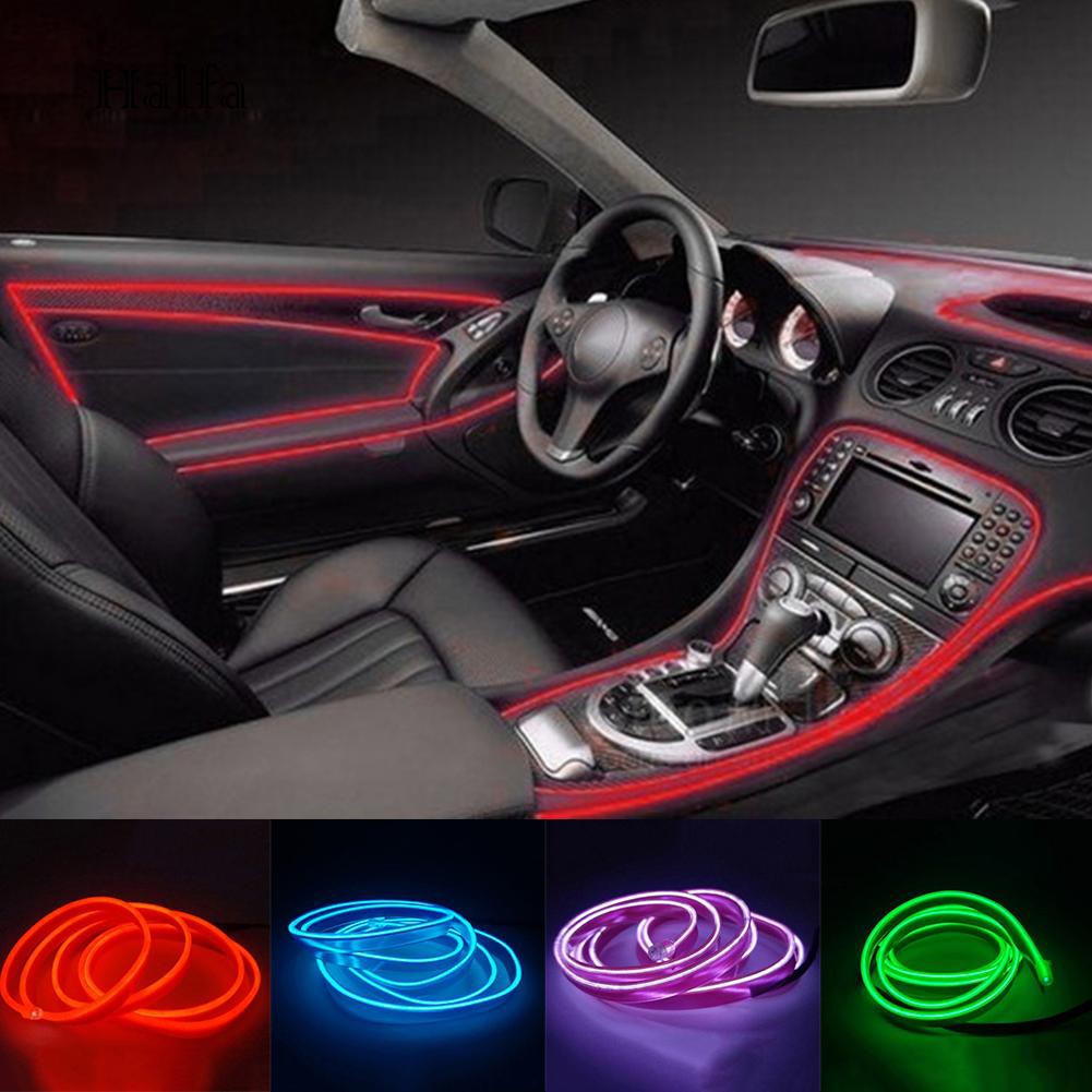 Hl Car Styling Flexible Lights Strip Led Cold Light Interior Trim 12v Inverter 300cm