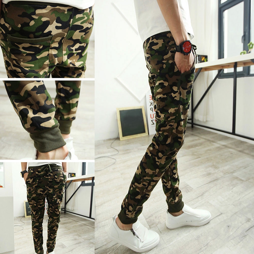 cargo camo joggers