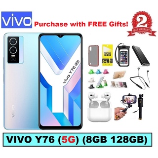 VIVO Y76  (5G) (8GB 128GB)  | 2 Years VIVO Warranty | Free Gifts | 5G Phone