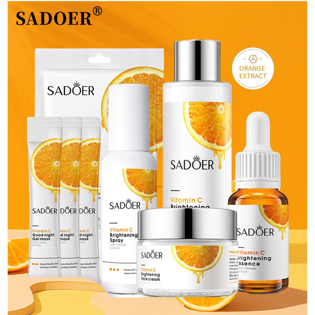 SADOER VITAMIN C Whitening Face Serum Moisturizing Brighten Skin Water