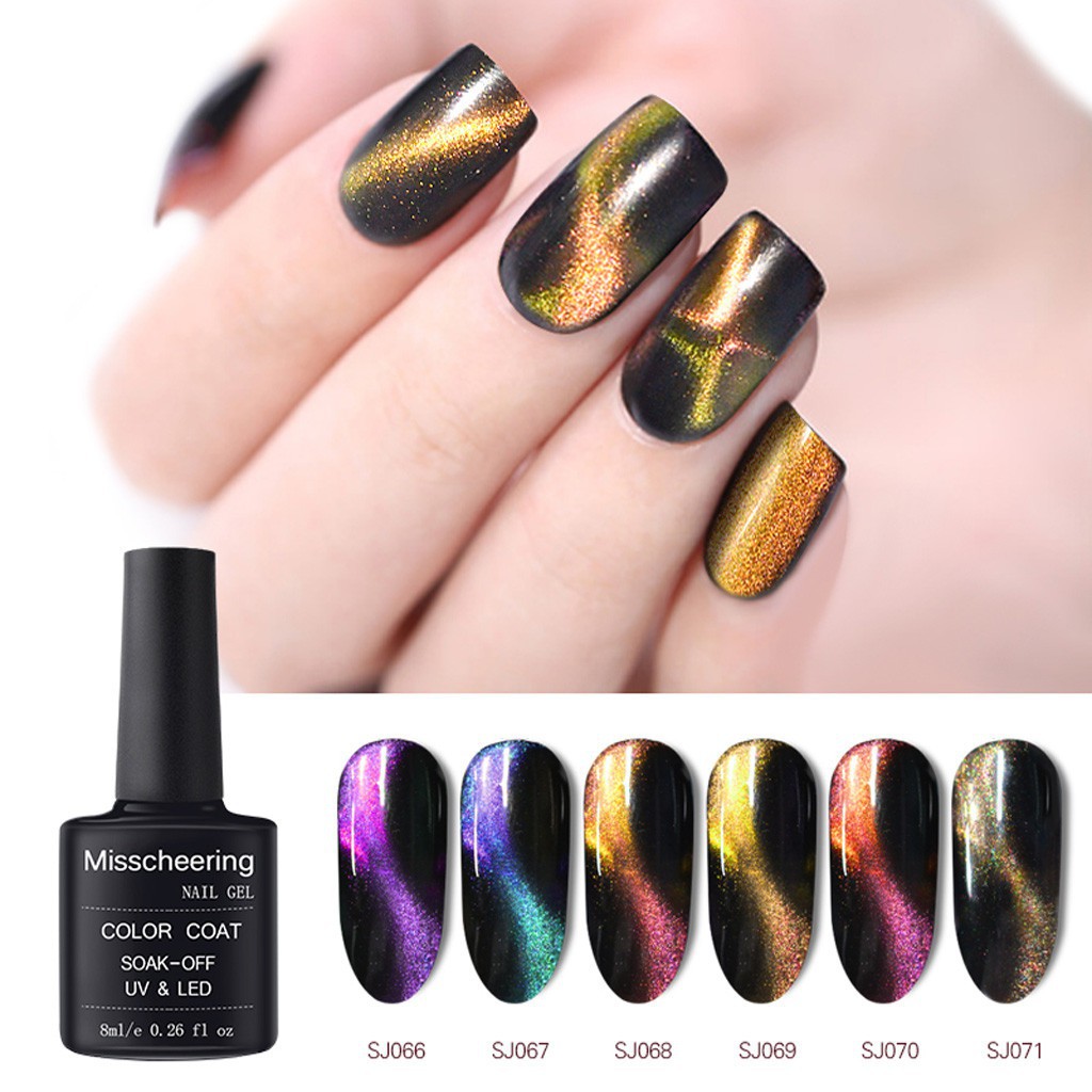 Shiny Polish 5d Nail Gel Magnet Magic Cat Eye Gel Nail Art Soak Off Uv Led Gel Shopee Singapore