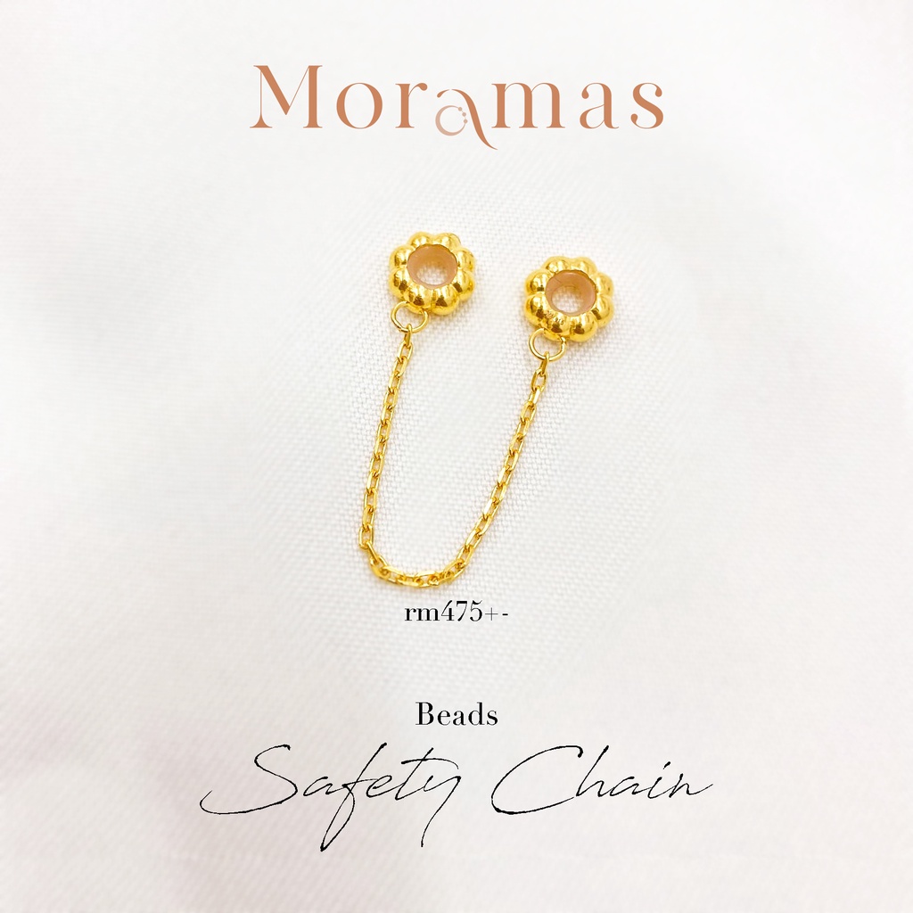 Moramas Safety Chain Pdora Emas 916 Safety Chain Pdora 916 Gold Ready Stock Shopee Singapore