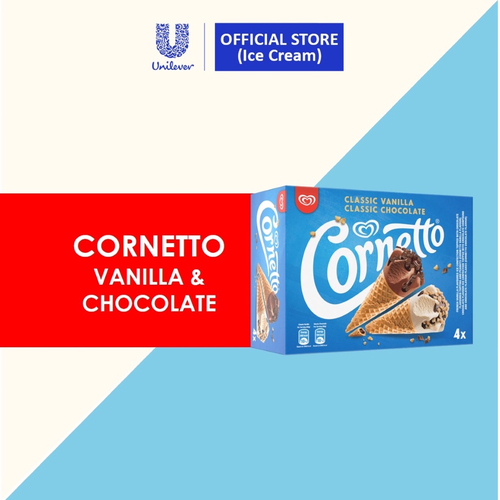 Chocolate & Vanilla Multipack Ice Cream 4 x110ml Shopee