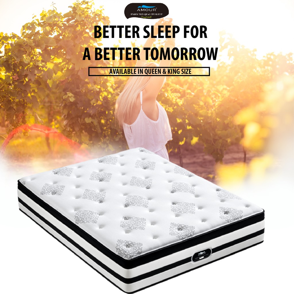 AMOUR LULLABY – POCKET SPRING 8.8 Inch MATTRESS QUEEN / KING SIZE AVAILABLE