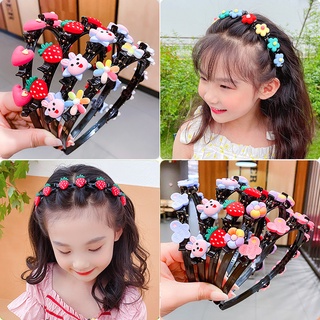 Children's Flower Headband Little Girl Braided Hairband Fashion Hair Accessories for Kids