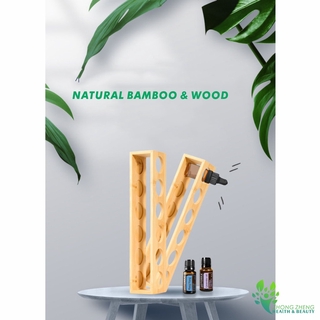 NATURAL BAMBOO & WOOD Essential Oil Storage & Displays Modern Open Sided Essential Oil Tray(For 15ml) #6