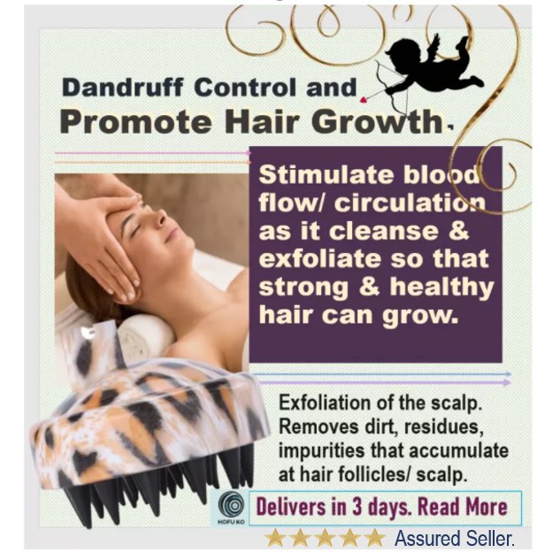 Hofu Ko] #1 Scalp Scrubber. Cleanse Hair Follicles. Blood Circulation.  Promote Hair Growth. Remove Dandruff. Feels Good | Shopee Singapore