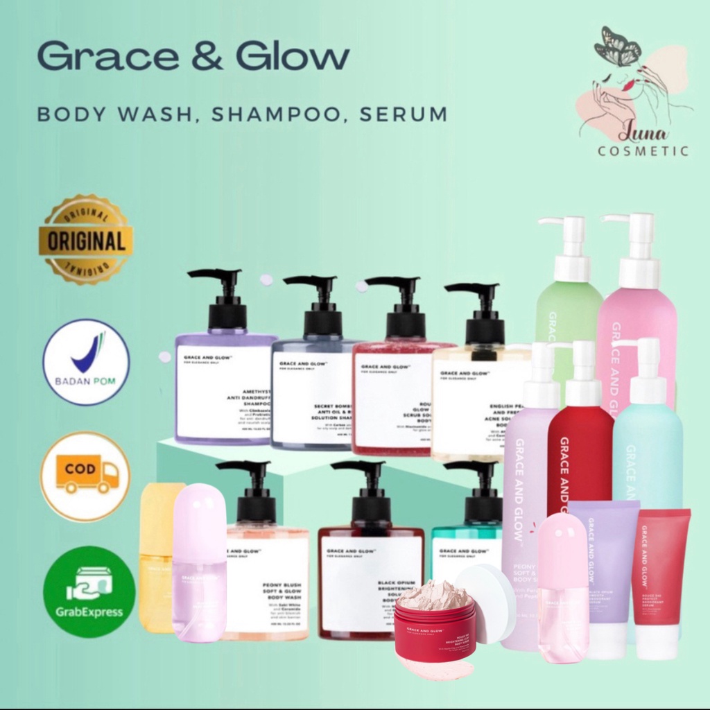 Grace And Glow Body Wash Body Serum Black Opium English Pear Rouge