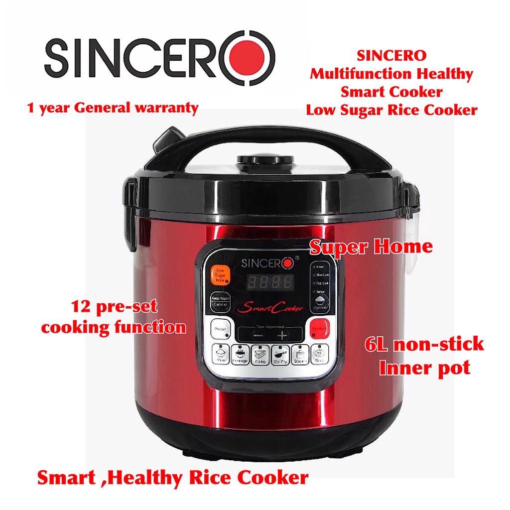 Shop Malaysia Sincero Healthy Smart Cooker Rc900 Multifunctions Smart Low Sugar Rice Cooker 6l Shopee Singapore