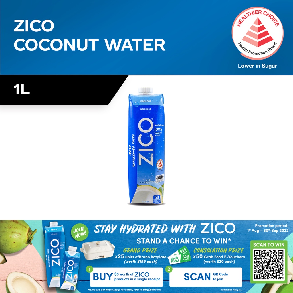 Zico Coconut Water (1L) Shopee Singapore